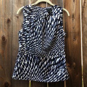 Ann Taylor Sleeveless Print Blouse Top 4
